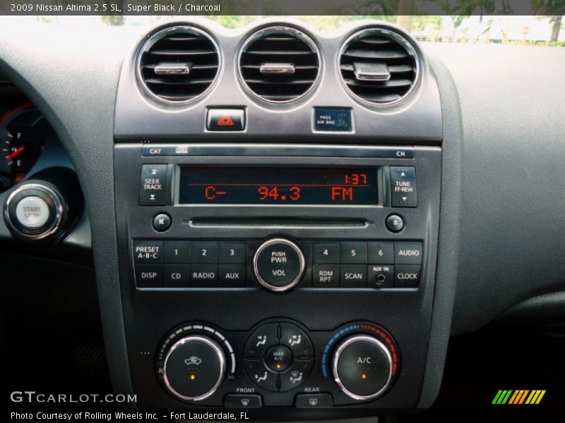 Controls of 2009 Altima 2.5 SL