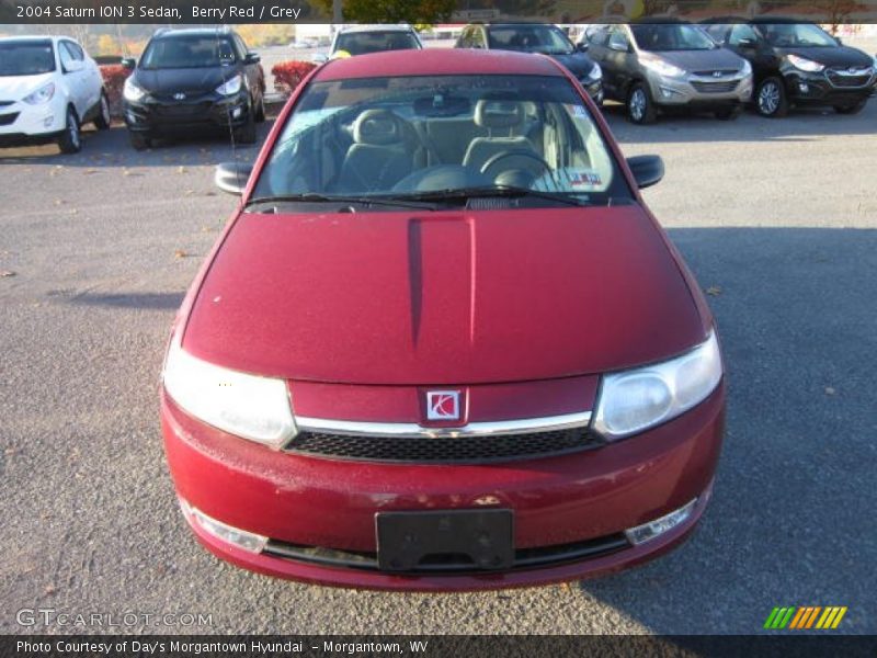 Berry Red / Grey 2004 Saturn ION 3 Sedan