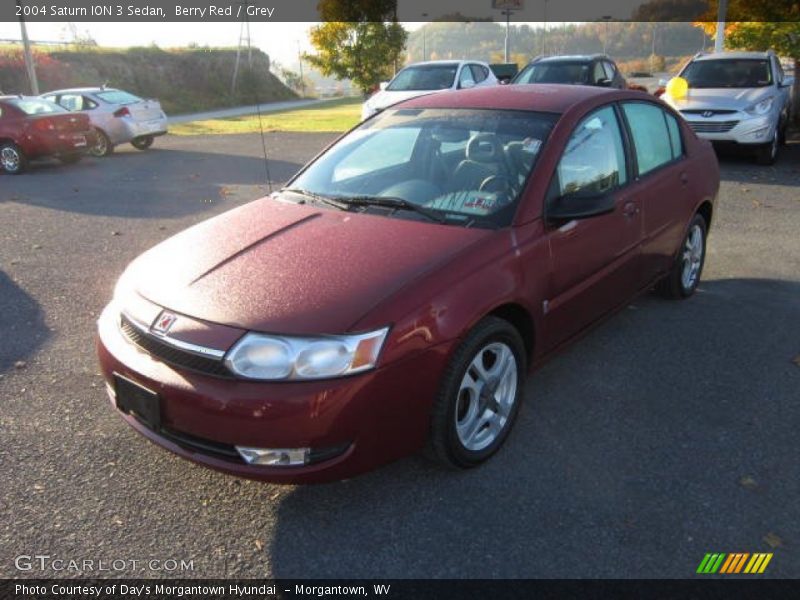 Berry Red / Grey 2004 Saturn ION 3 Sedan