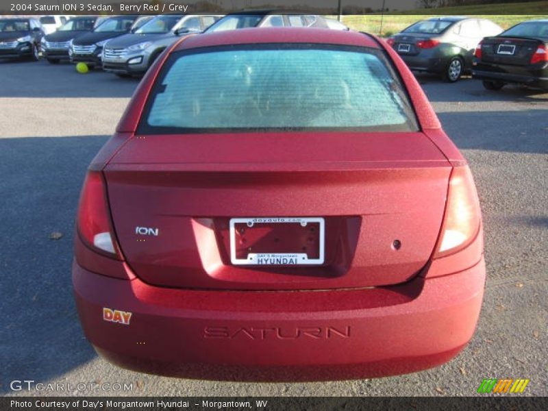 Berry Red / Grey 2004 Saturn ION 3 Sedan