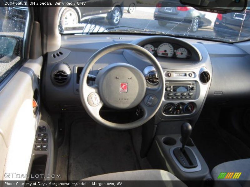 Berry Red / Grey 2004 Saturn ION 3 Sedan