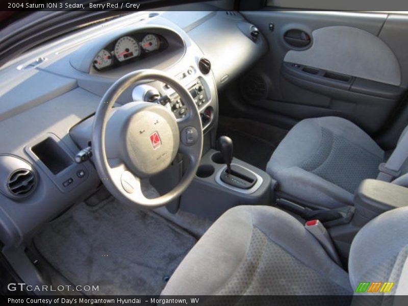 Berry Red / Grey 2004 Saturn ION 3 Sedan