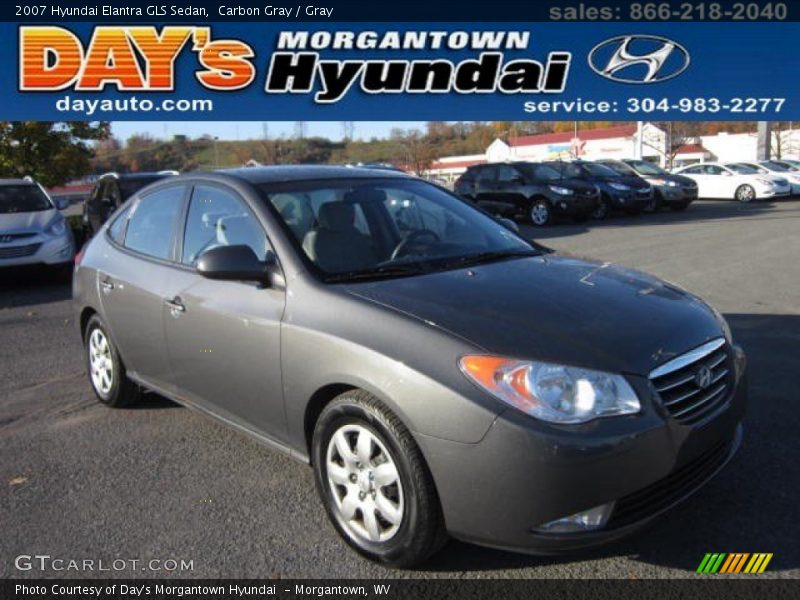 Carbon Gray / Gray 2007 Hyundai Elantra GLS Sedan