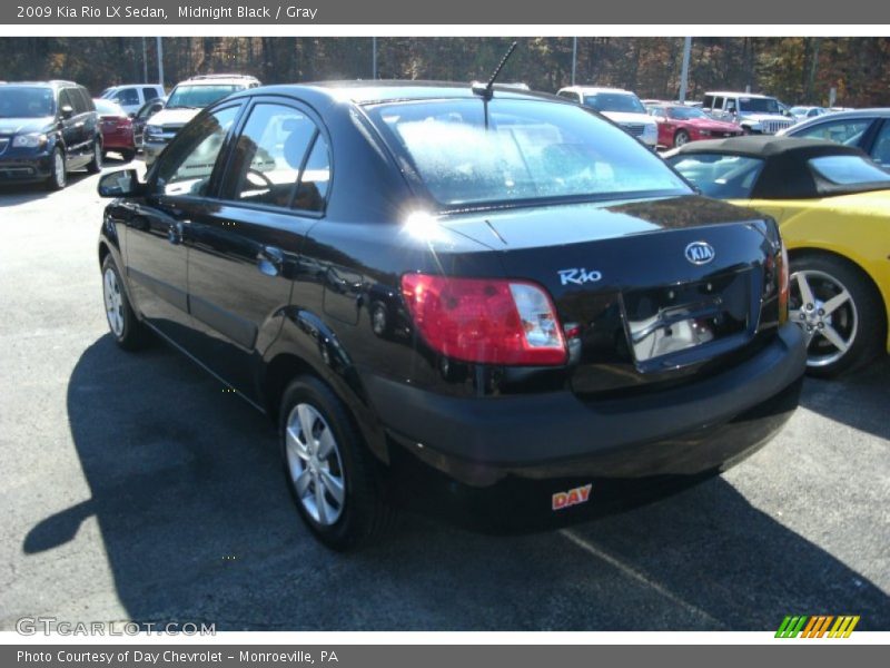 Midnight Black / Gray 2009 Kia Rio LX Sedan
