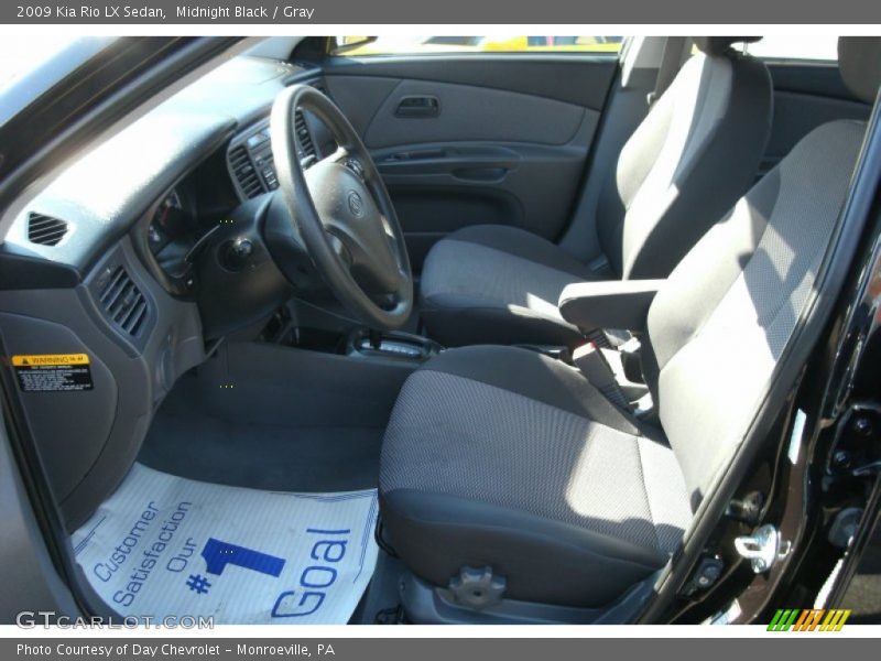 Midnight Black / Gray 2009 Kia Rio LX Sedan