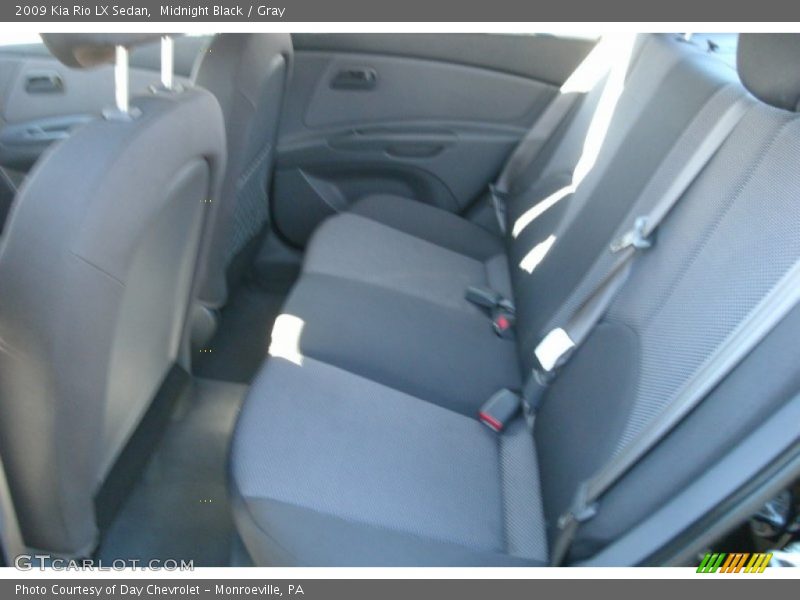 Midnight Black / Gray 2009 Kia Rio LX Sedan