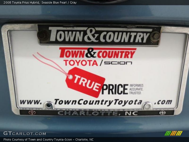 Seaside Blue Pearl / Gray 2008 Toyota Prius Hybrid