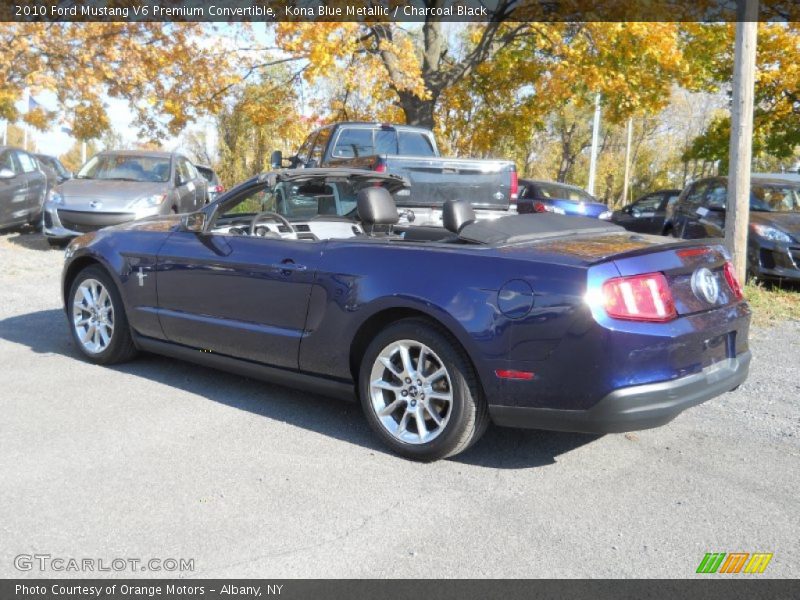 Kona Blue Metallic / Charcoal Black 2010 Ford Mustang V6 Premium Convertible