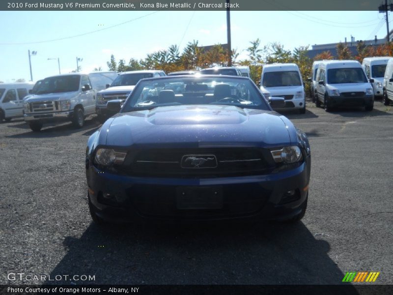 Kona Blue Metallic / Charcoal Black 2010 Ford Mustang V6 Premium Convertible
