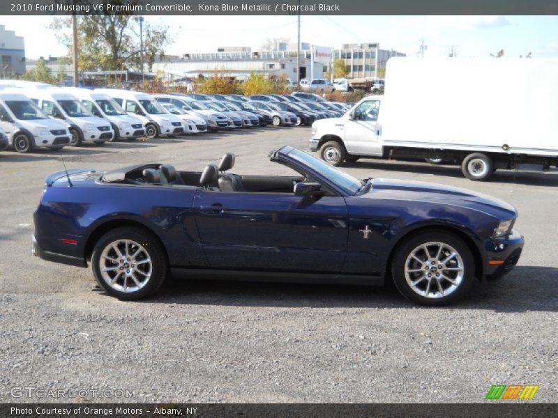Kona Blue Metallic / Charcoal Black 2010 Ford Mustang V6 Premium Convertible