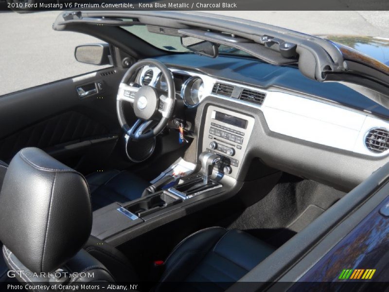 Kona Blue Metallic / Charcoal Black 2010 Ford Mustang V6 Premium Convertible