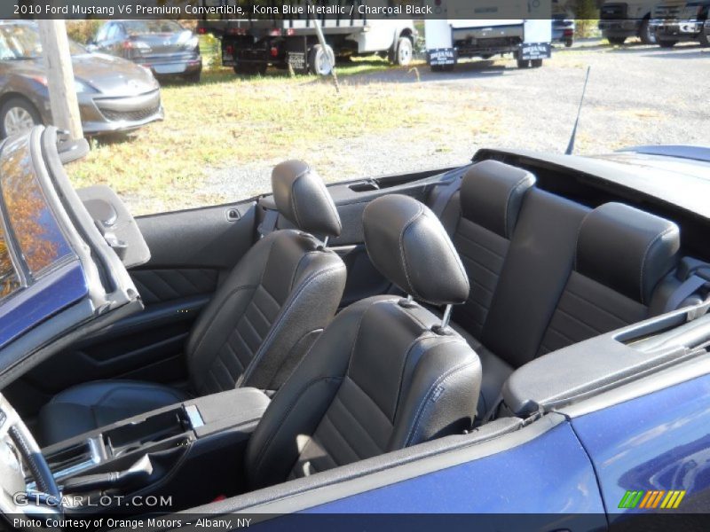 Kona Blue Metallic / Charcoal Black 2010 Ford Mustang V6 Premium Convertible