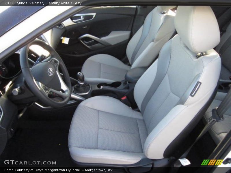 Century White / Gray 2013 Hyundai Veloster