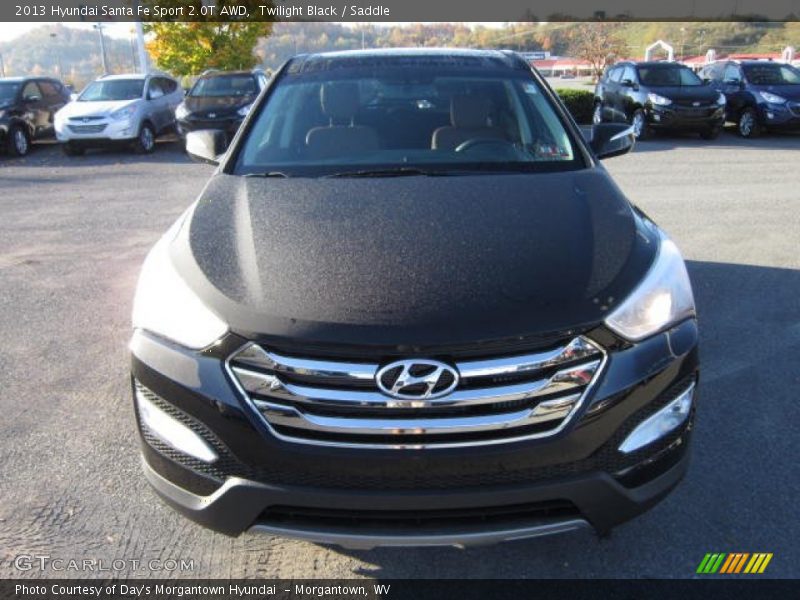 Twilight Black / Saddle 2013 Hyundai Santa Fe Sport 2.0T AWD
