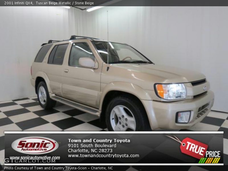 Tuscan Beige Metallic / Stone Beige 2001 Infiniti QX4
