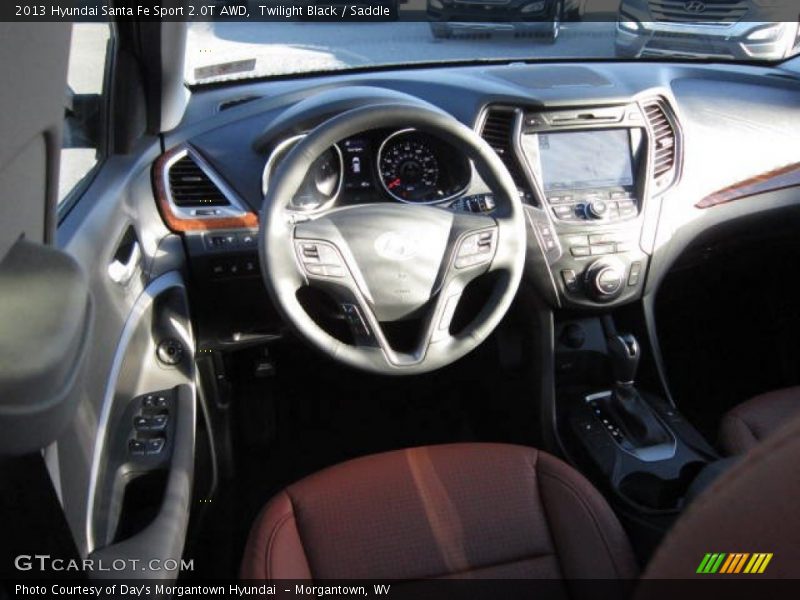 Twilight Black / Saddle 2013 Hyundai Santa Fe Sport 2.0T AWD