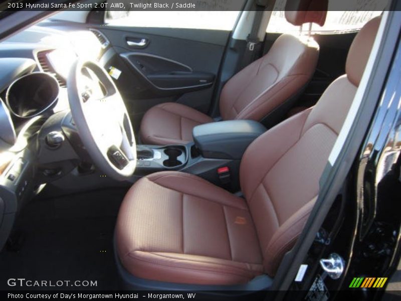 Twilight Black / Saddle 2013 Hyundai Santa Fe Sport 2.0T AWD