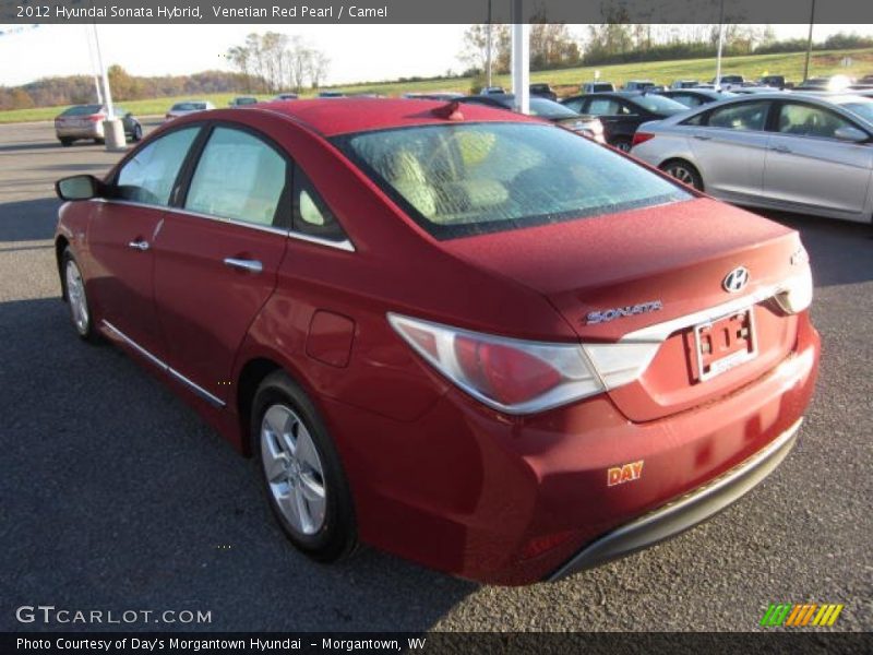 Venetian Red Pearl / Camel 2012 Hyundai Sonata Hybrid
