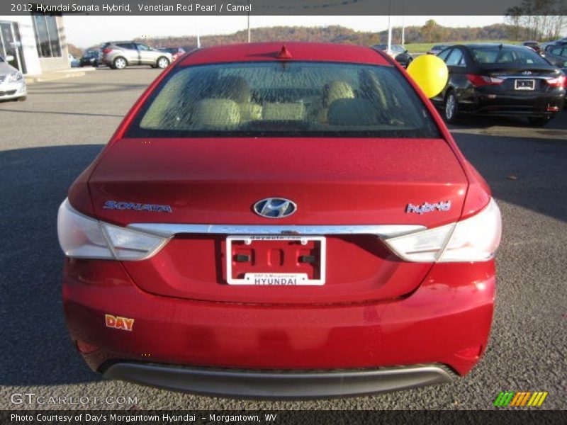 Venetian Red Pearl / Camel 2012 Hyundai Sonata Hybrid