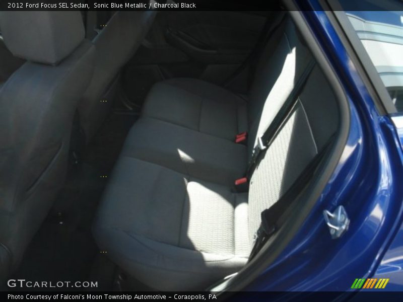Sonic Blue Metallic / Charcoal Black 2012 Ford Focus SEL Sedan