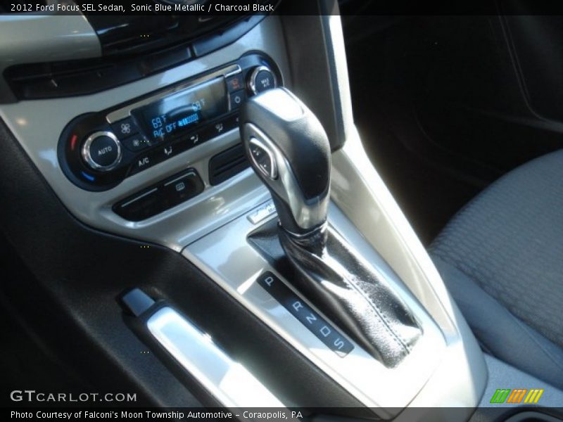 Sonic Blue Metallic / Charcoal Black 2012 Ford Focus SEL Sedan