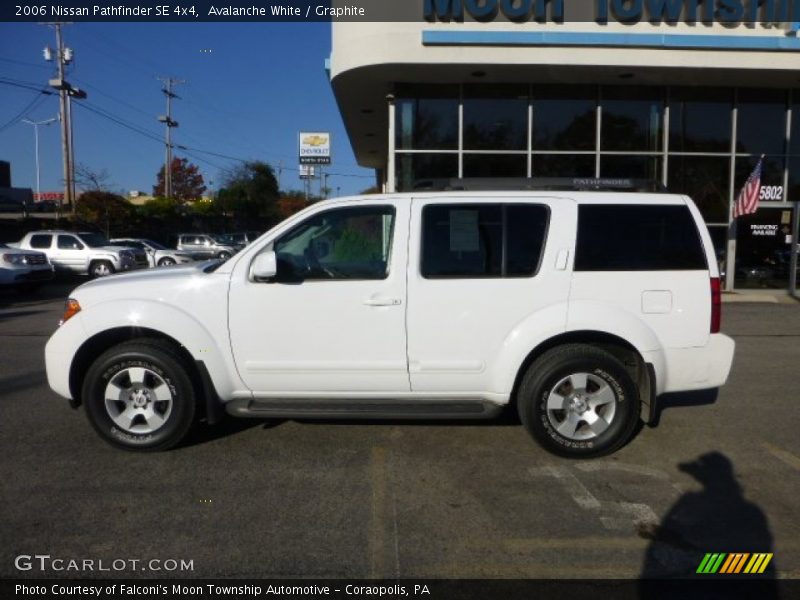 Avalanche White / Graphite 2006 Nissan Pathfinder SE 4x4