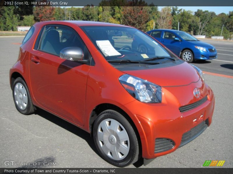 Hot Lava / Dark Gray 2012 Scion iQ