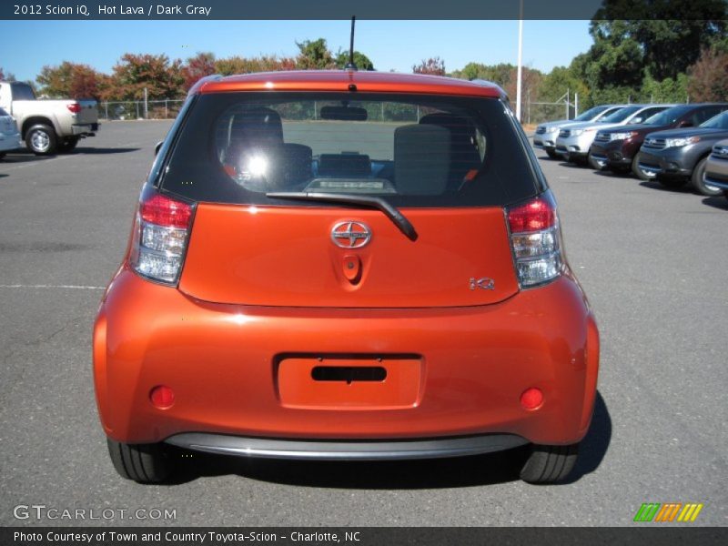 Hot Lava / Dark Gray 2012 Scion iQ