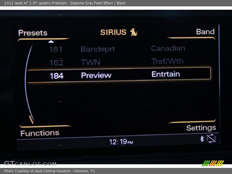 Daytona Gray Pearl Effect / Black 2012 Audi A7 3.0T quattro Premium