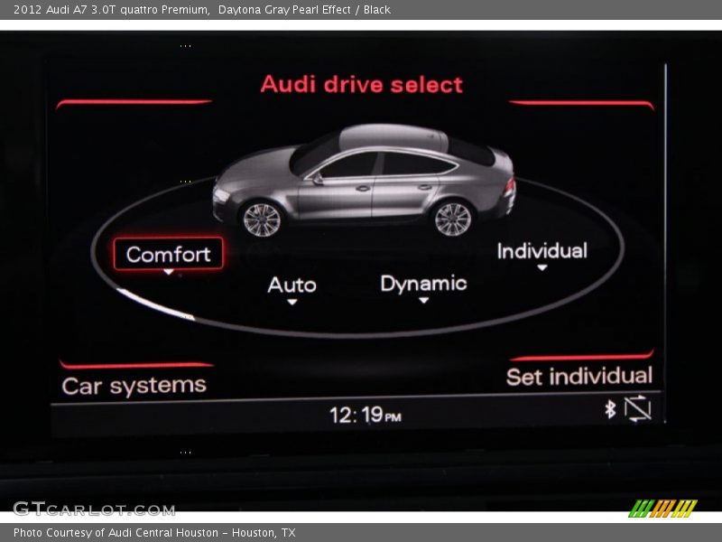 Daytona Gray Pearl Effect / Black 2012 Audi A7 3.0T quattro Premium