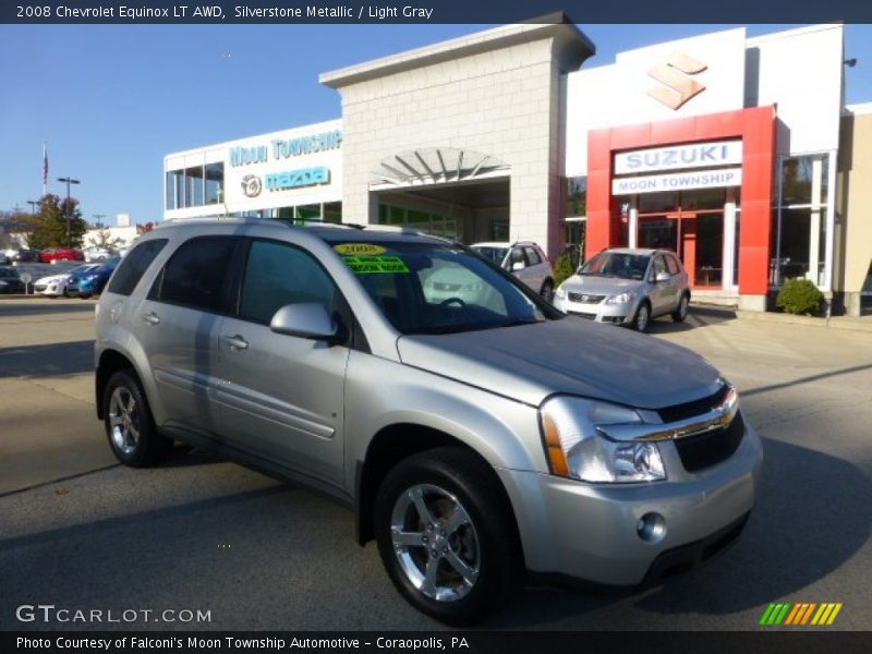Silverstone Metallic / Light Gray 2008 Chevrolet Equinox LT AWD