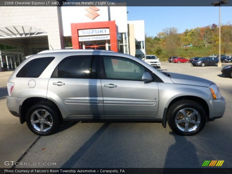Silverstone Metallic / Light Gray 2008 Chevrolet Equinox LT AWD
