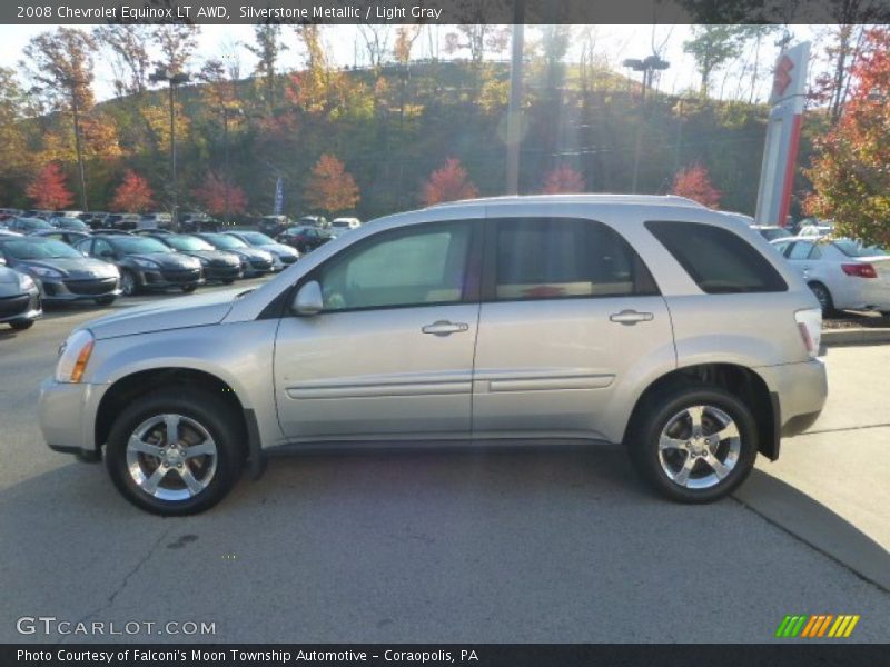 Silverstone Metallic / Light Gray 2008 Chevrolet Equinox LT AWD