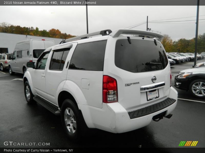 Blizzard White / Almond 2010 Nissan Armada Platinum 4WD