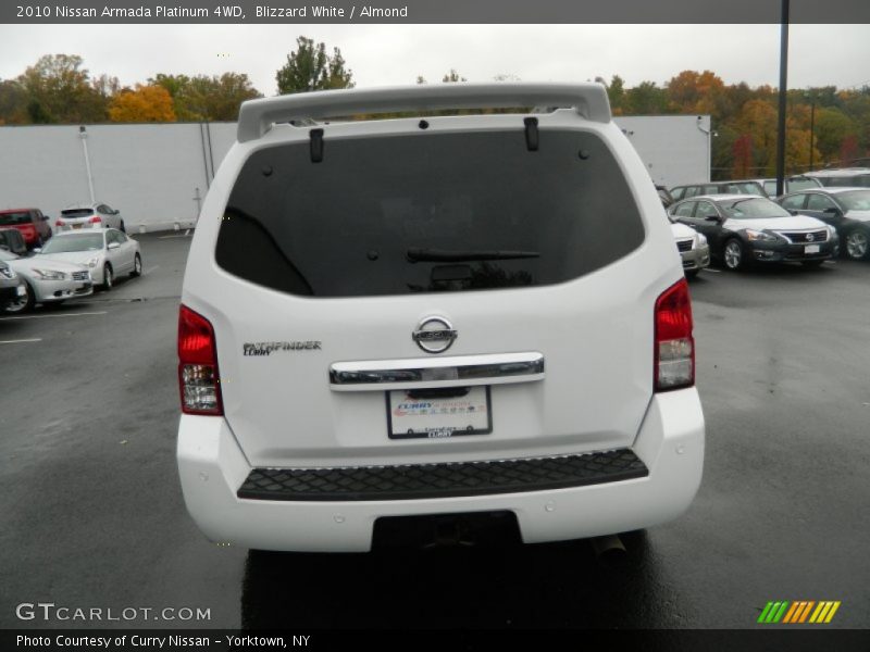 Blizzard White / Almond 2010 Nissan Armada Platinum 4WD