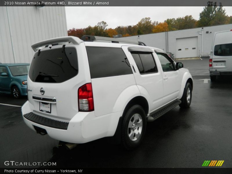 Blizzard White / Almond 2010 Nissan Armada Platinum 4WD