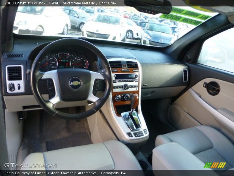 Silverstone Metallic / Light Gray 2008 Chevrolet Equinox LT AWD