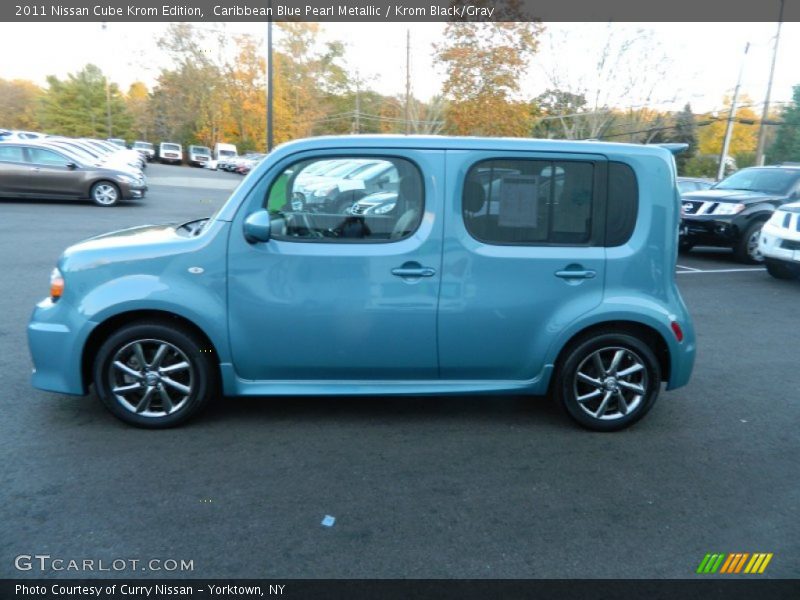 Caribbean Blue Pearl Metallic / Krom Black/Gray 2011 Nissan Cube Krom Edition