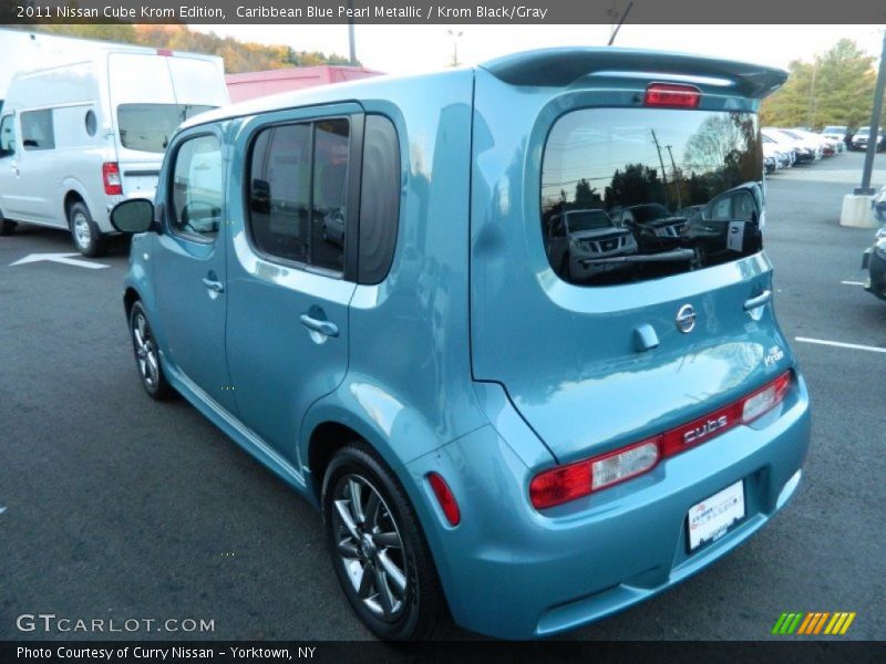 Caribbean Blue Pearl Metallic / Krom Black/Gray 2011 Nissan Cube Krom Edition