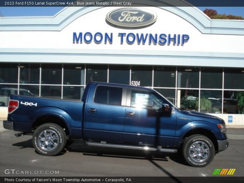 Blue Jeans Metallic / Steel Gray 2013 Ford F150 Lariat SuperCrew 4x4