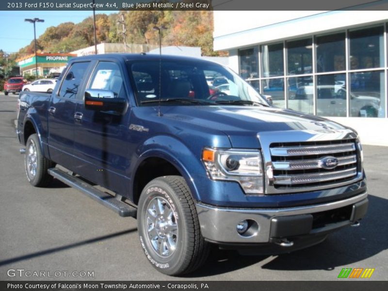 Blue Jeans Metallic / Steel Gray 2013 Ford F150 Lariat SuperCrew 4x4