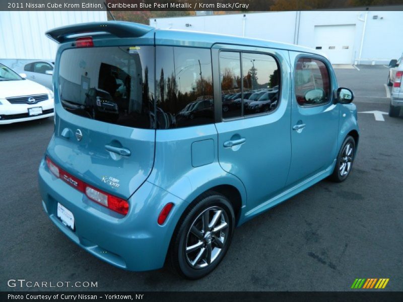 Caribbean Blue Pearl Metallic / Krom Black/Gray 2011 Nissan Cube Krom Edition