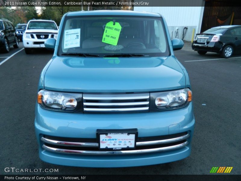 Caribbean Blue Pearl Metallic / Krom Black/Gray 2011 Nissan Cube Krom Edition