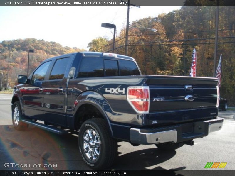 Blue Jeans Metallic / Steel Gray 2013 Ford F150 Lariat SuperCrew 4x4