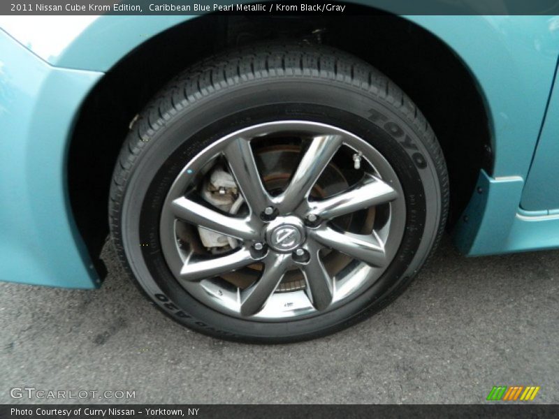 Caribbean Blue Pearl Metallic / Krom Black/Gray 2011 Nissan Cube Krom Edition