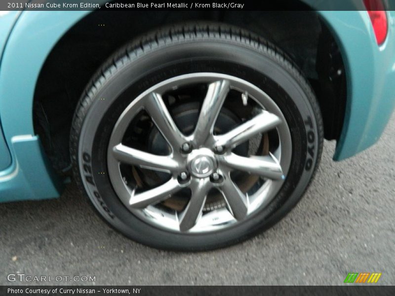 Caribbean Blue Pearl Metallic / Krom Black/Gray 2011 Nissan Cube Krom Edition