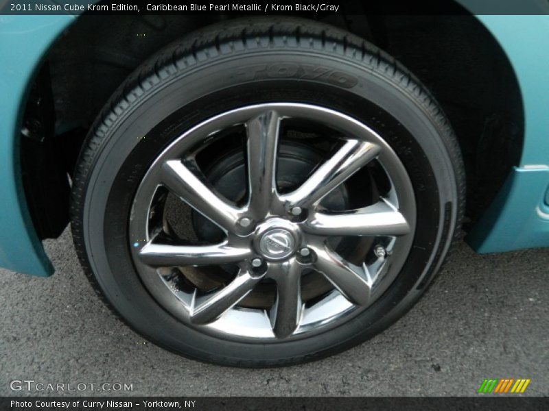 Caribbean Blue Pearl Metallic / Krom Black/Gray 2011 Nissan Cube Krom Edition