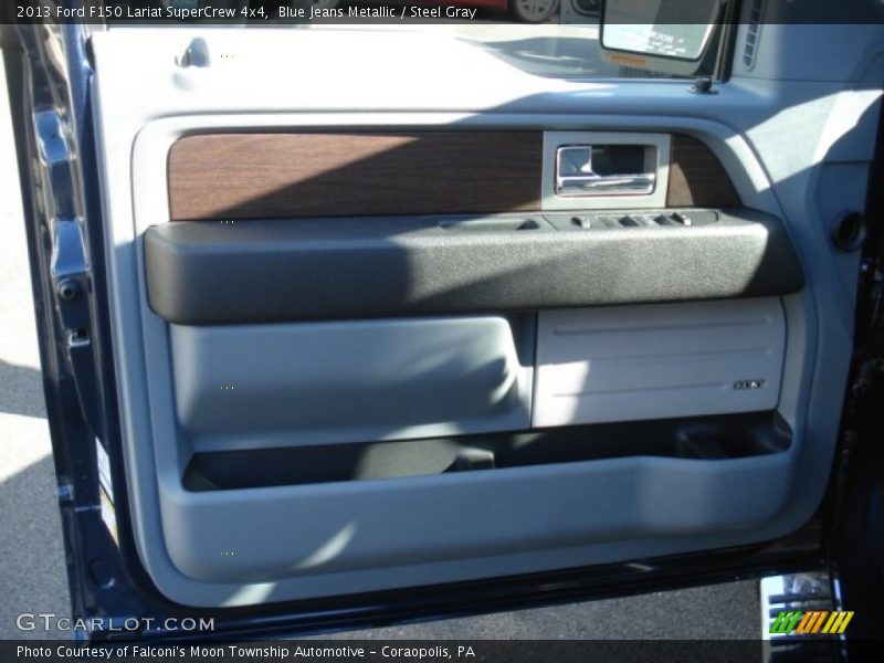 Blue Jeans Metallic / Steel Gray 2013 Ford F150 Lariat SuperCrew 4x4