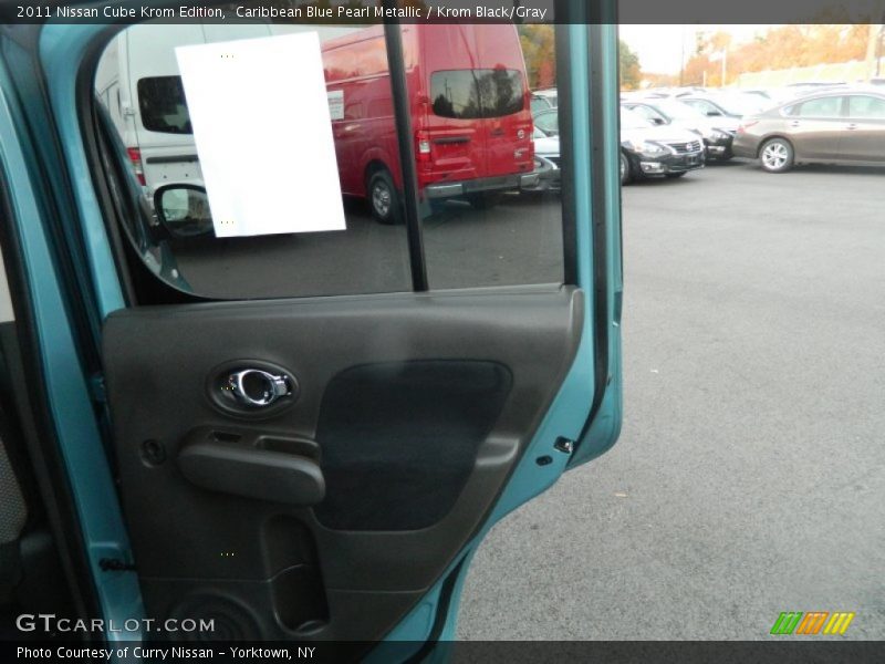 Caribbean Blue Pearl Metallic / Krom Black/Gray 2011 Nissan Cube Krom Edition