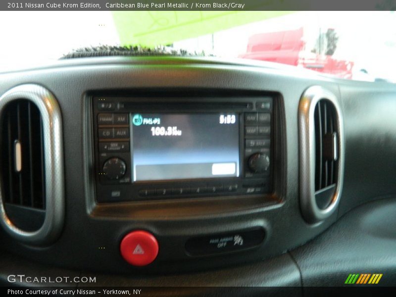 Caribbean Blue Pearl Metallic / Krom Black/Gray 2011 Nissan Cube Krom Edition